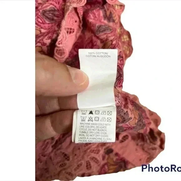 Lucky Brand Eyelet Floral Tank - Picture 5 of 6